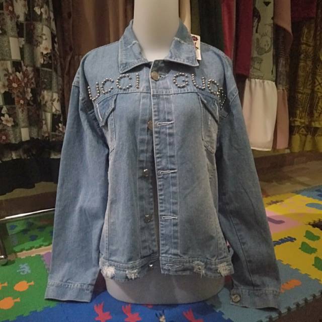 Jacket jeans motiv gucci