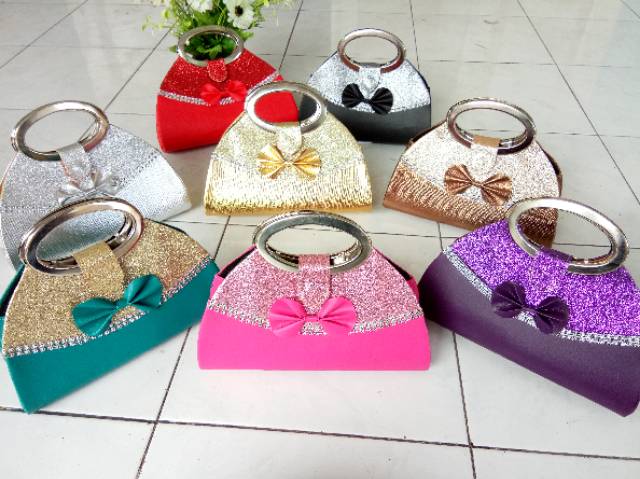 Tas Pesta Oval 301  Tas Wanita Clutch Pesta