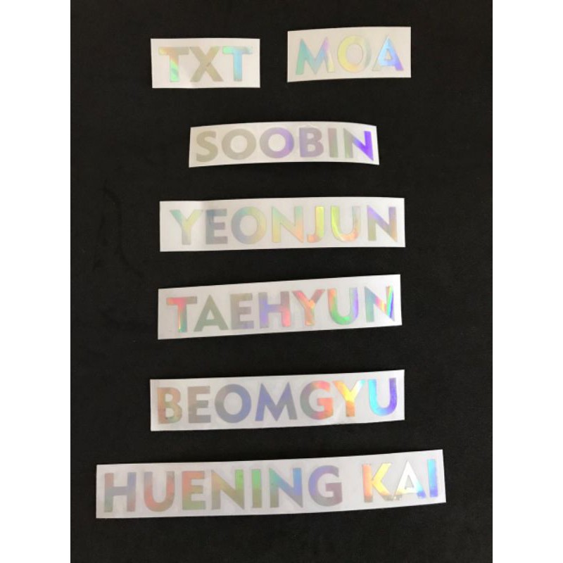 

TXT - Sticker hologram nama member