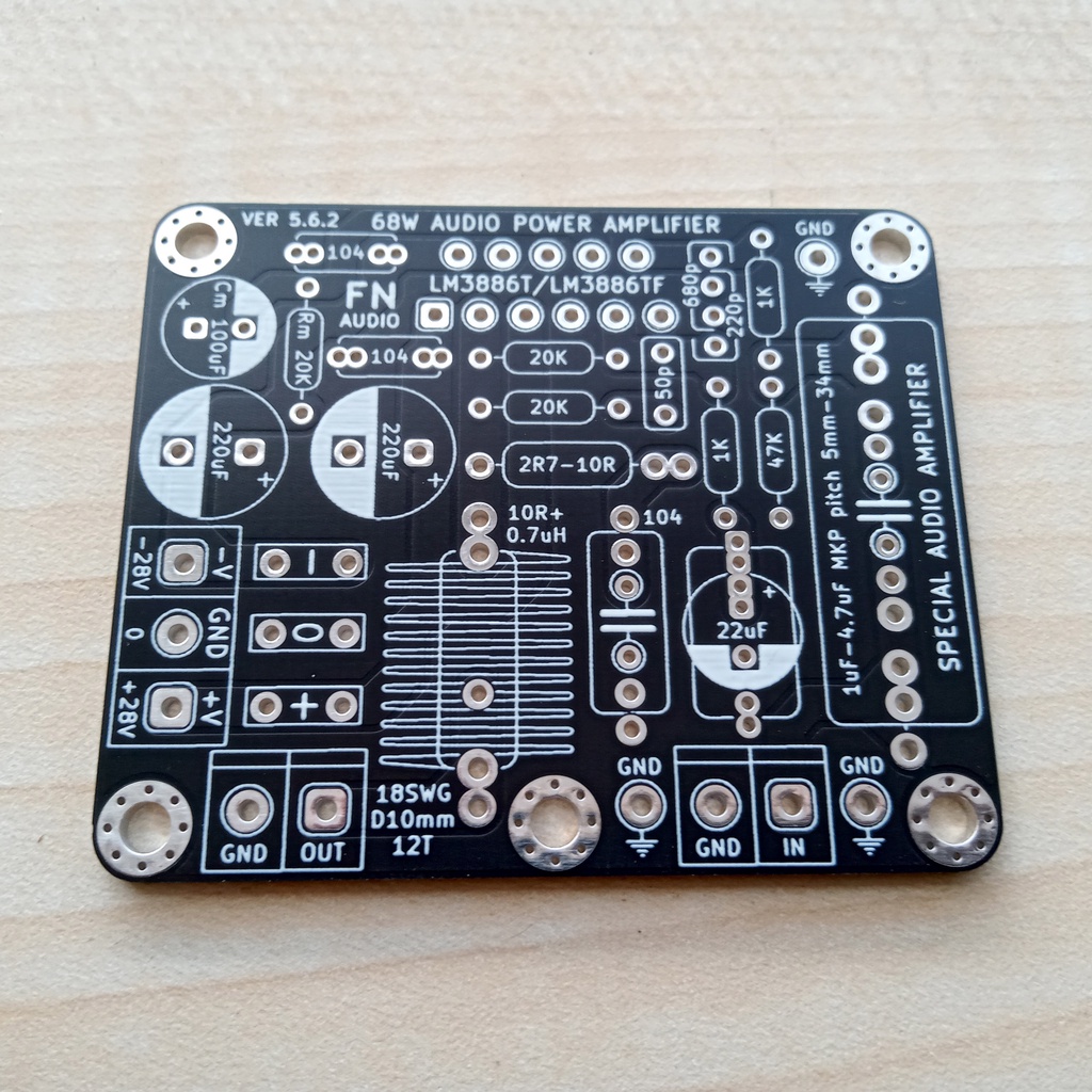 PCB LM3886 / LM4700 Gainclone Amplifier Premium