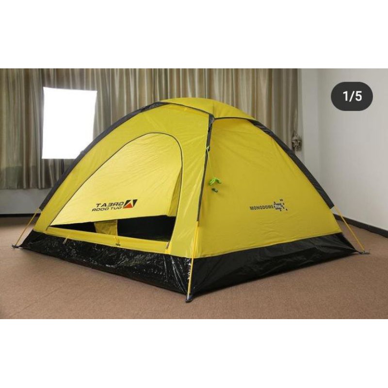 Tenda Camping Great Outdoor Monodome Pro 2/3 (Frame Kuning Terbaru)