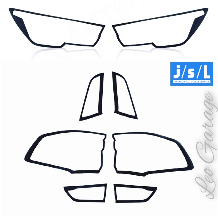 XL7 2018 2022 PAKET GARNISH DEPAN BELAKANG HEAD TAIL LIS LAMPU LAMP HITAM