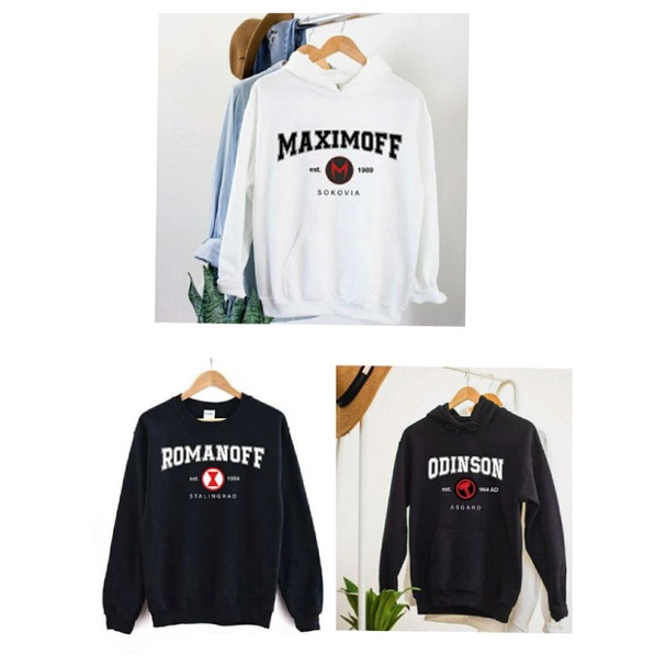 S - XXXXXL(6XL) Hoodie BARNES BIGSIZE Sweater crewneck ROMANOFF MAXIMOFF PARKER STRANGE ODINSON STARK Marvel Moovie All Team Superhero Avenger