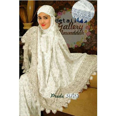 MUKENAH PUTIH MUKENA MURAH [Mukena Putih RO] Mukena Wanita satin Velvet Putih xae xae