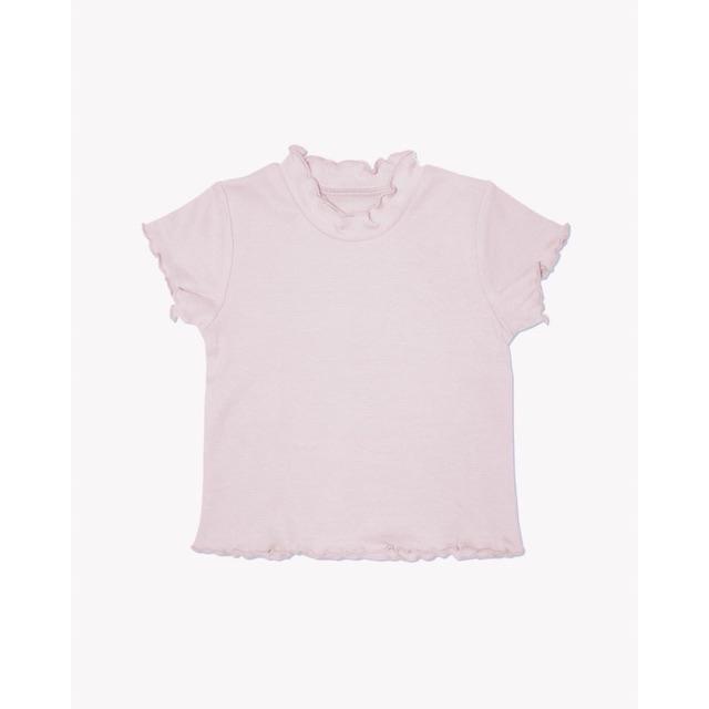 Cotton Cub Ruffle Shirt -Kaos Polos Anak Bayi Balita Toddler Organic Cotton-Blush