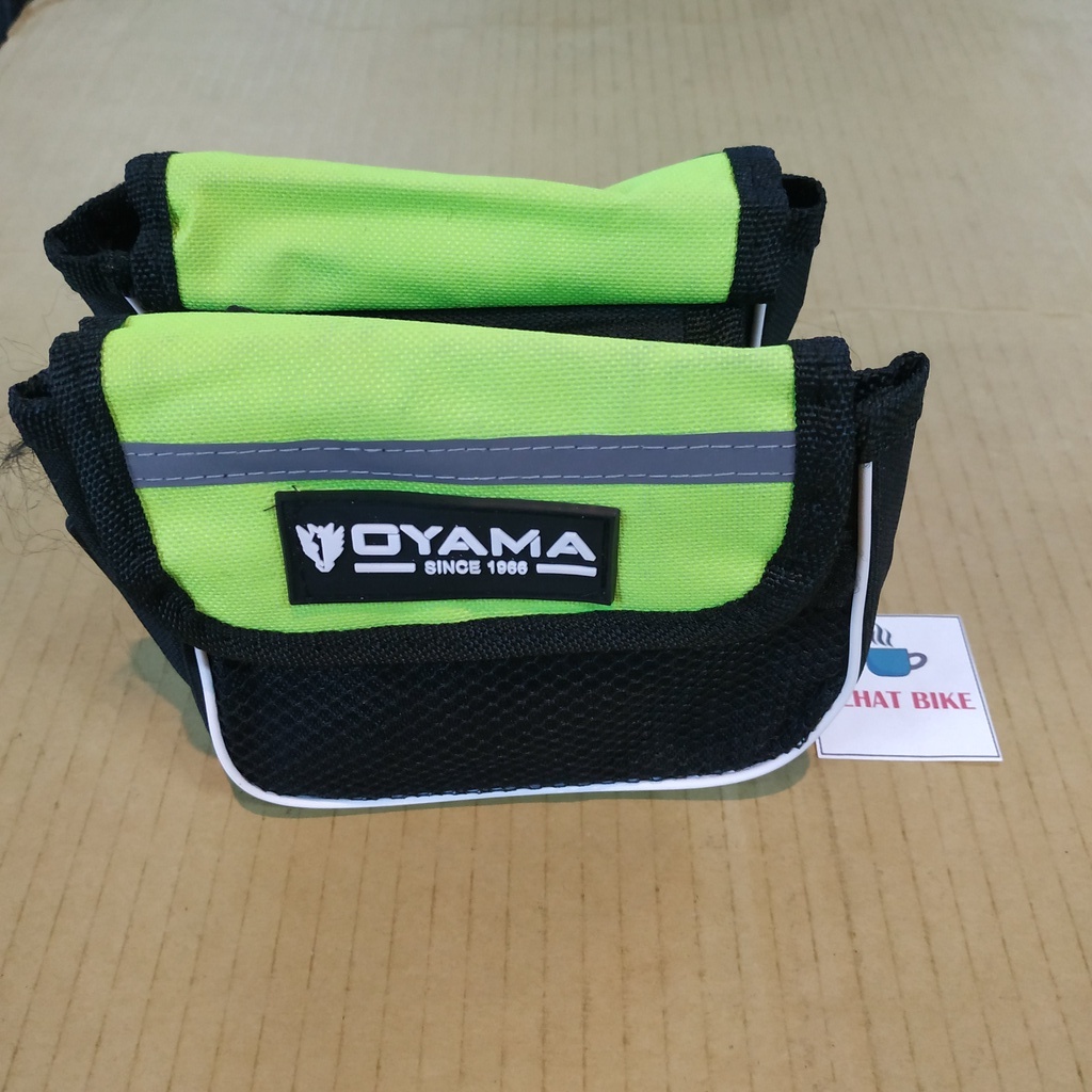 Tas Frame Sepeda OYAMA Black Green