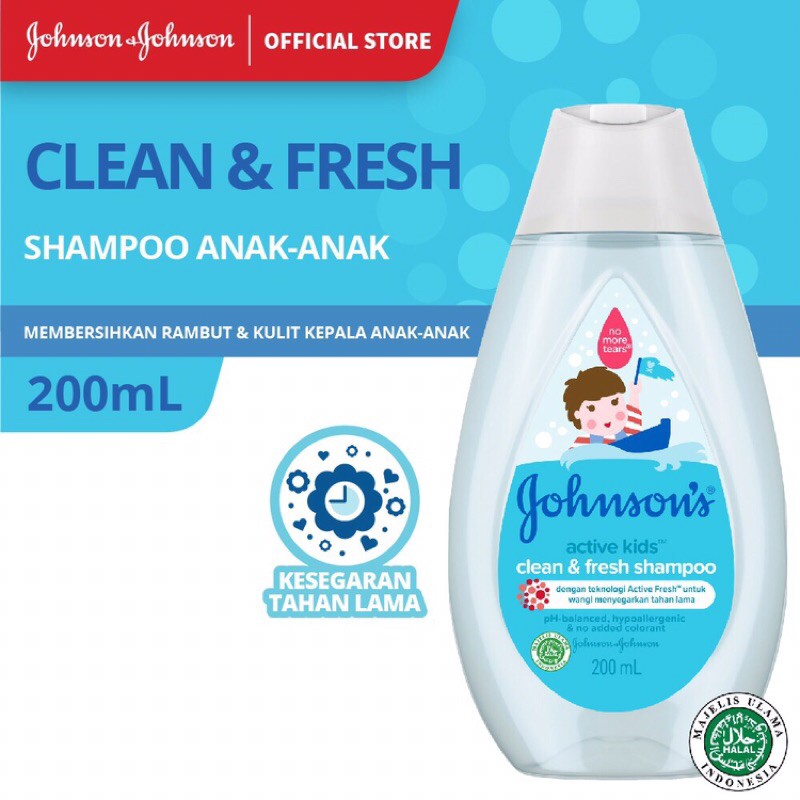 Jual JOHNSON'S Active Kids Clean & Fresh Shampoo - Shampo Anak-anak ...