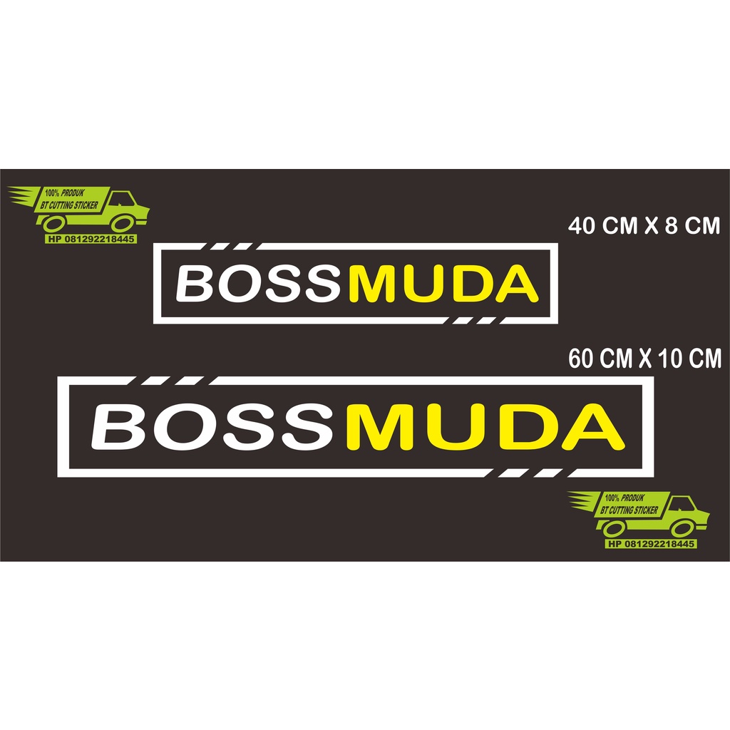 sticker mobil // sticker boss muda // sticker driver muda sticker jdm stiker mobil keren