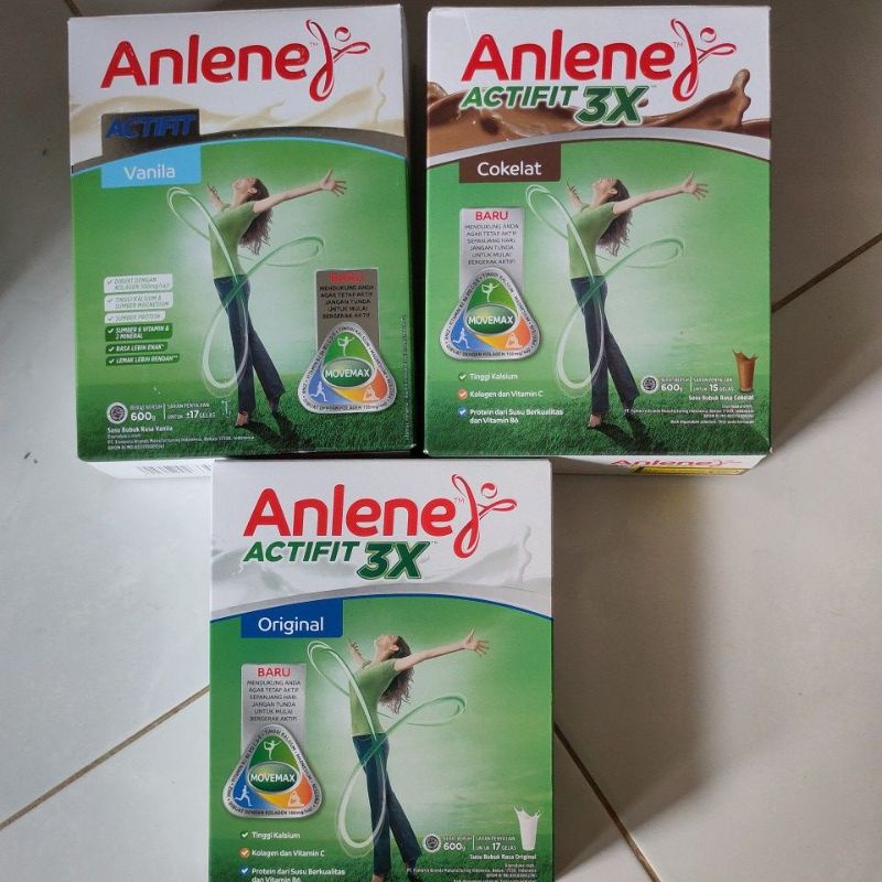 

ANLENE ACTIFIT 600gr VANILLA/ORIGINAL/COKLAT