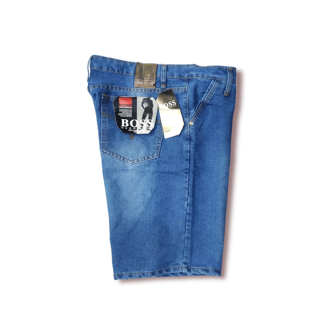 Celana Pendek Jeans Standar Premium Jumbo 39-44