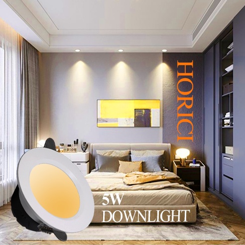 ASLI FULL TERANG 5W LAMPU DOWNLIGHT LED PLAFON 5 WATT NYALA ADA PUTIH / WARM WHITE