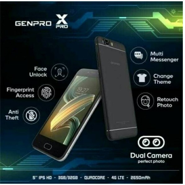 Evercoss Genpro X Ram 3gb Internal 32gb Garansi Resmi Shopee Indonesia