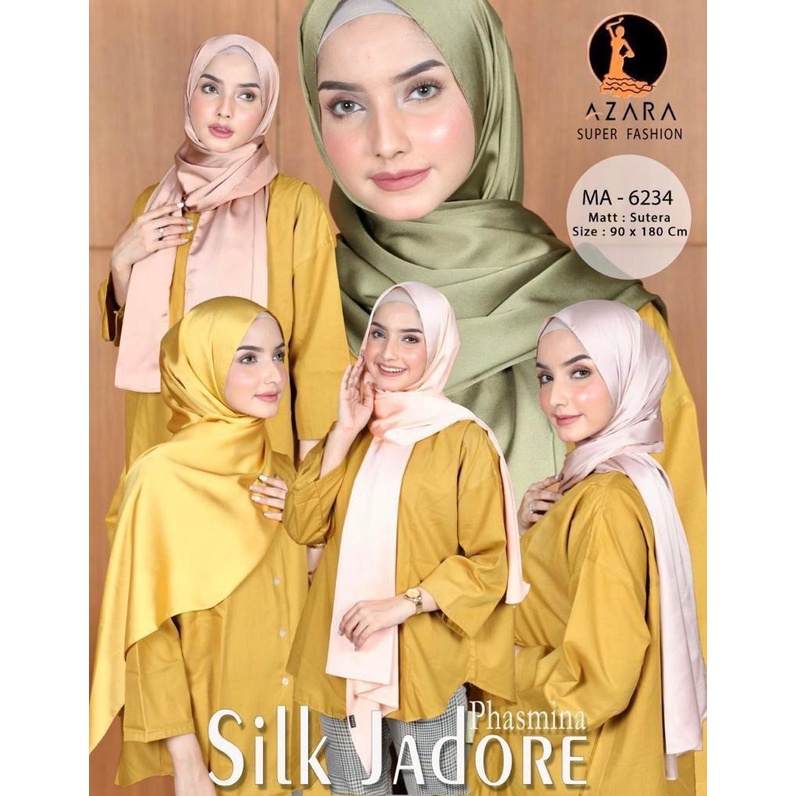 Helen Shop86 Pashmina Silk Premium Hijab Pasmina Silky Terbaru Jilbab Phasmina Silk Import Kerudung Murah Kekinian