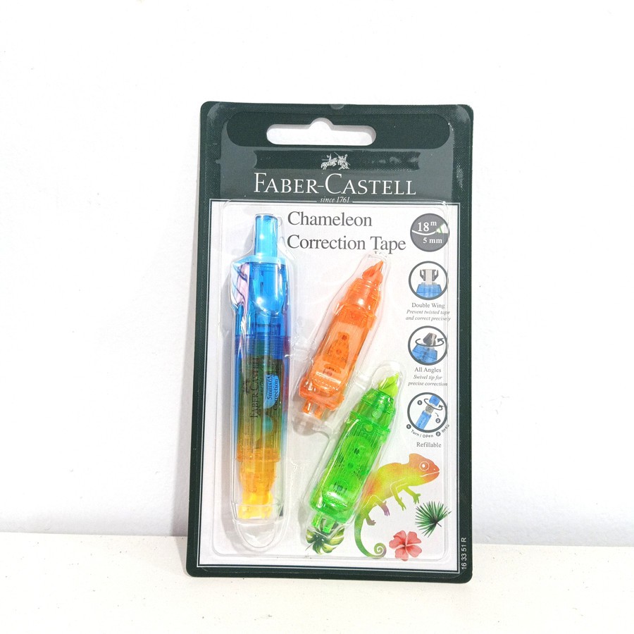 FABER Chameleon Correction Tape Plus 2 Refill - Tipe Ex - Tip x