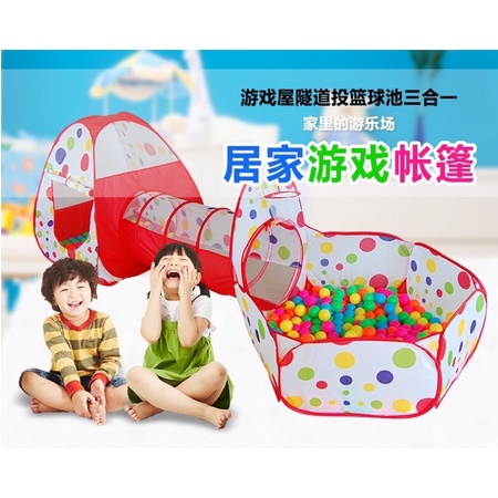 Mainan Tenda Anak Terowongan 4 in 1 Import