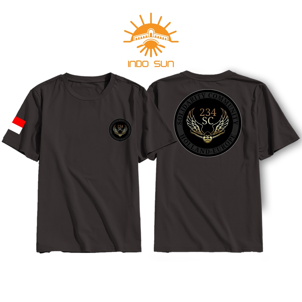 Kaos Solidarity Community Holland Europe - Kaos Distro SC 234 Cotton Combed 30s Premium - Tshirt Baj