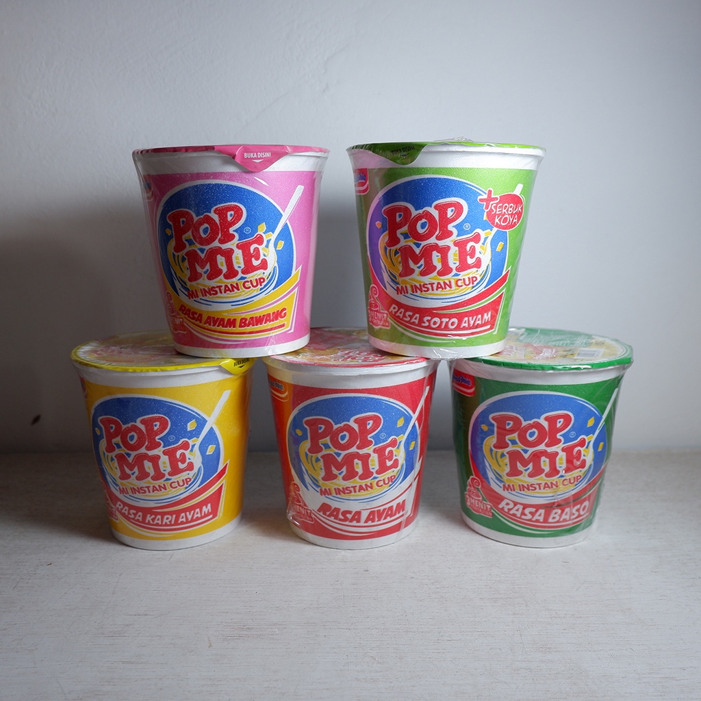 

Mie Instan Cup Murah Indomie Pop Mie Kuah 75gr Murah