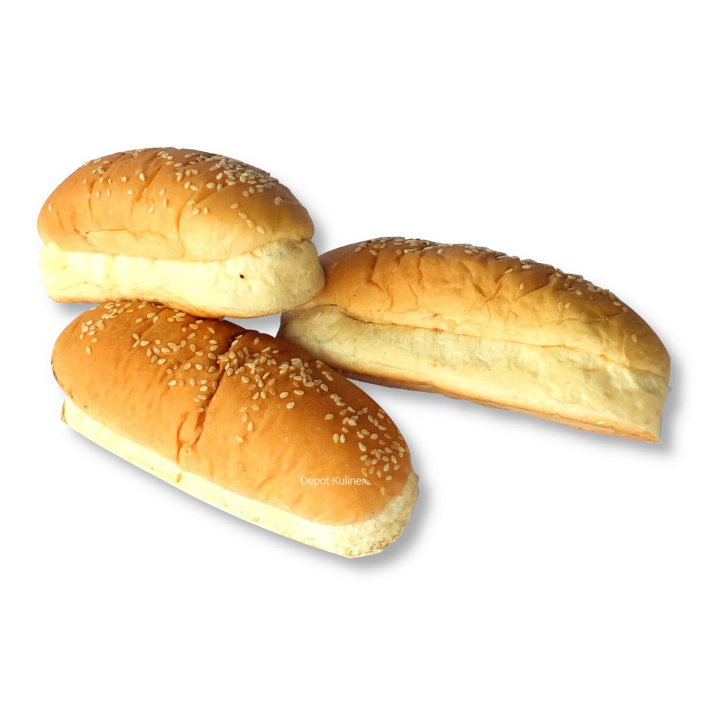 Roti Sosis / Roti Hotdog dengan Wijen Murah isi 6 Pcs