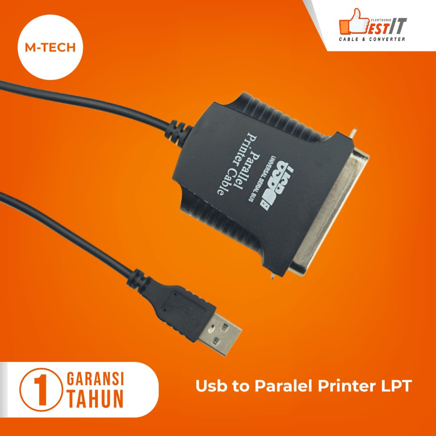 Kabel USB 2.0 to LPT Paralel Printer Original M-tech