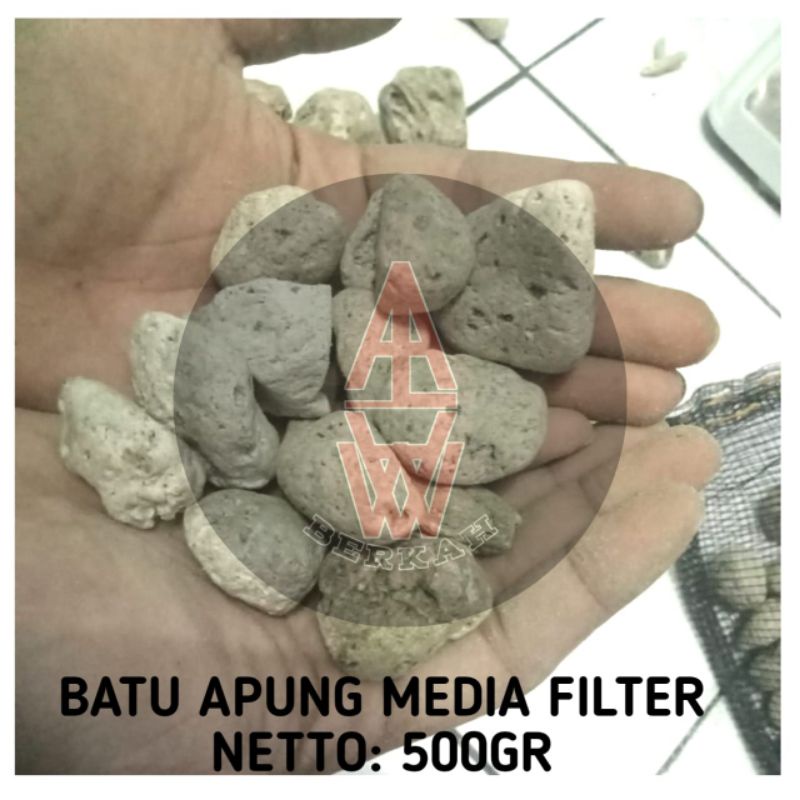 batu apung media filter 500gr / media filter batu apung / batu apung