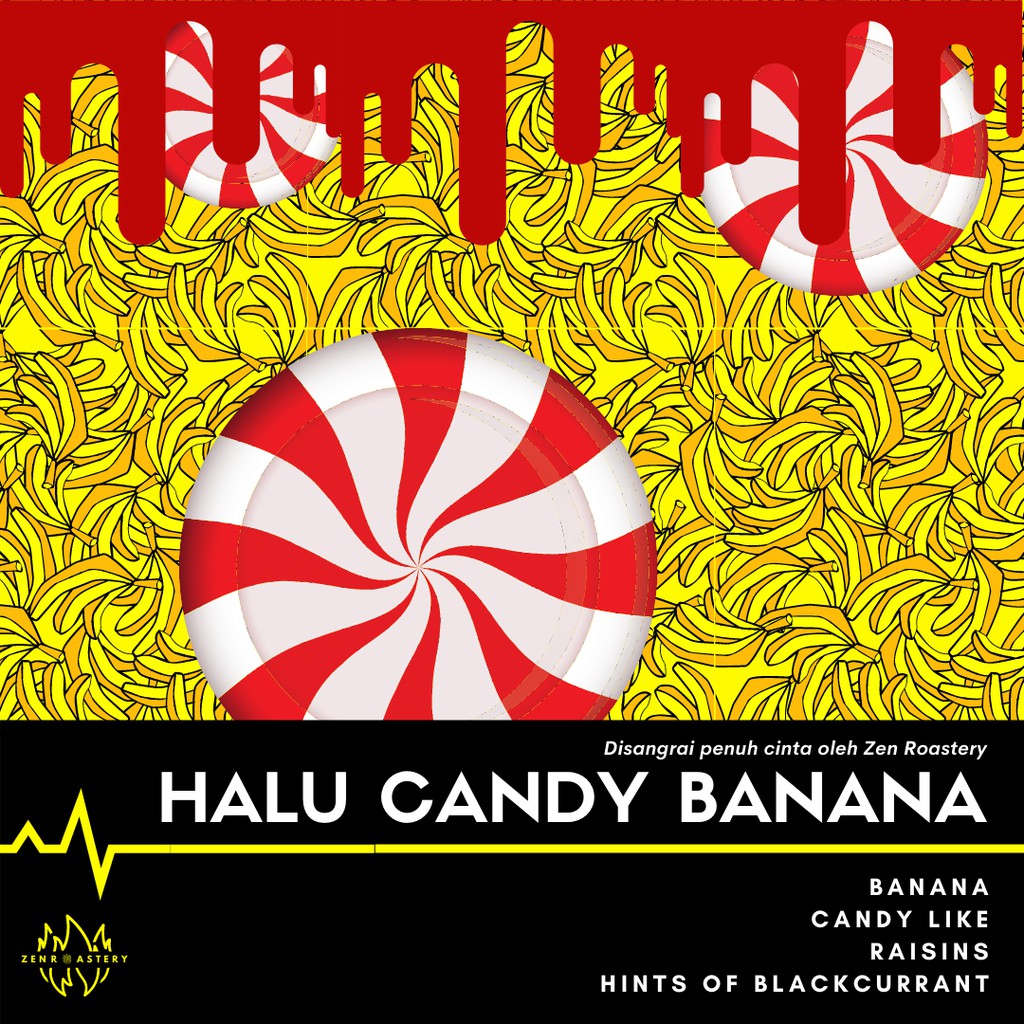 

Kopi Halu Candy Banana Arabika 200gr Zen Roastery