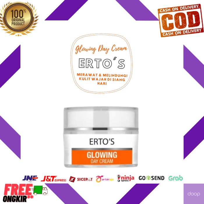 Ertos Glowing Day Cream Krim Siang Glowing Ertos Krim Wajah