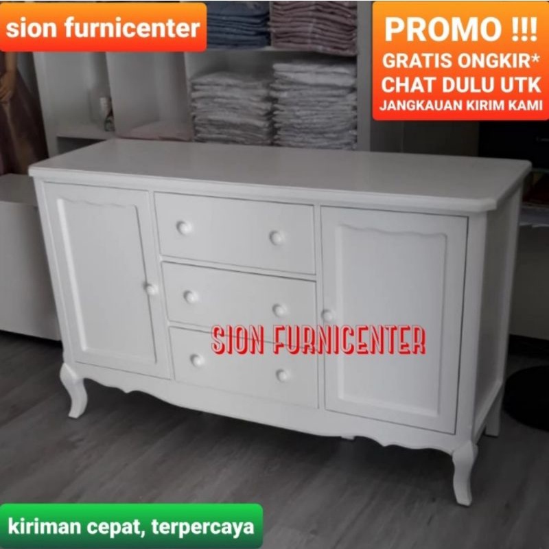 bufet klasik / bufet hias / bufet tv / meja tv / credenza tv / kabinet tv / klasik / bufet pajangan 