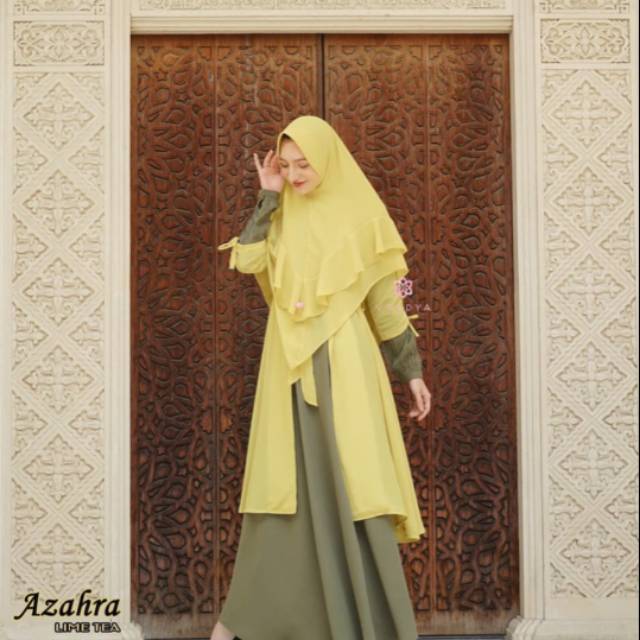 sale khimar Valdya Warna lime Size Medium free cadar