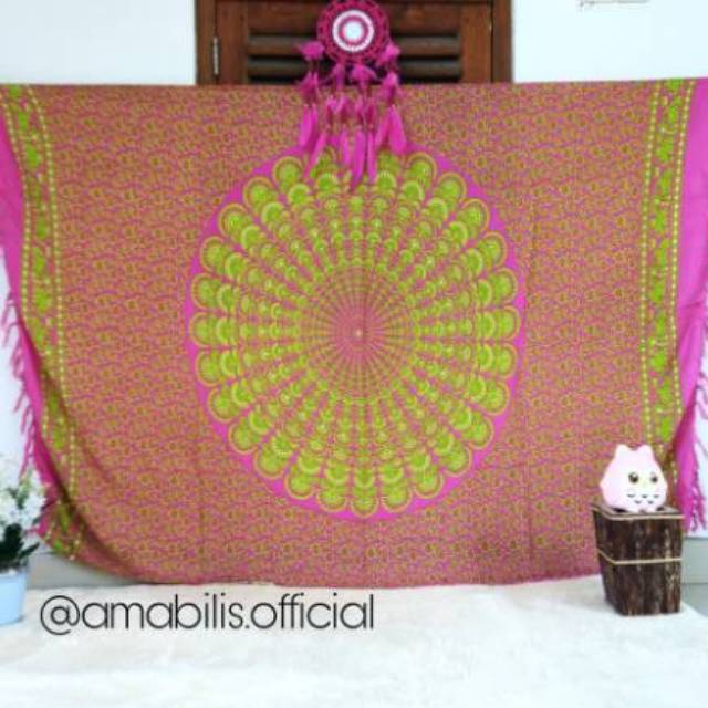 Kain Mandala tapestry / Kain pantai / kain mandala / kain mandala tapestry / kain bali / rayon