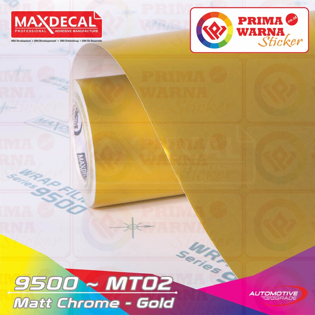 [METERAN] MAXDECAL 9500 MT02 GOLD 152cm MATTE CHROME METALIK