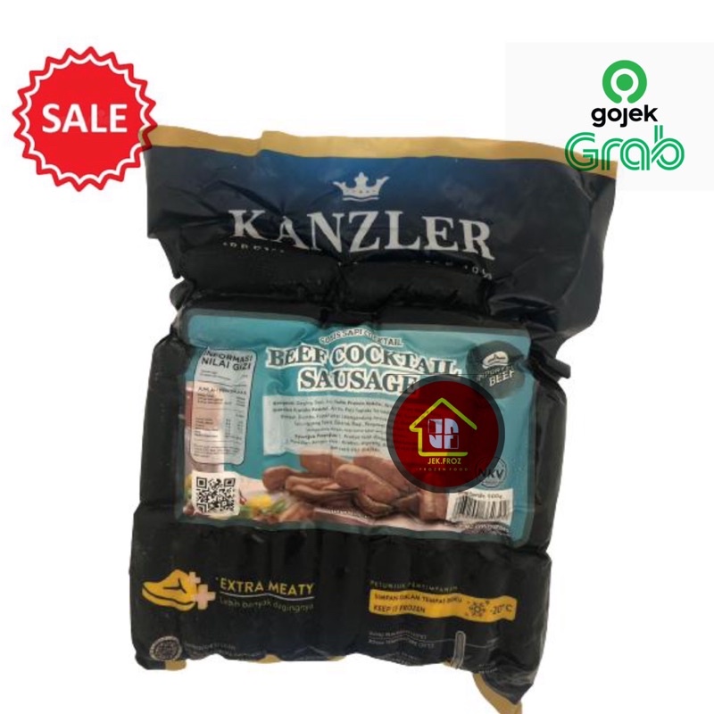 

sosis sapi cocktaik kanzler 500gr beef cocktail sausage premium quality since 1999 extra meaty lebih banyak daging