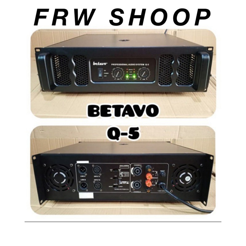 Jual POWER AMPLIFIER BETAVO Q5 / Q 5 / Q-5 (ORIGINAL) | Shopee Indonesia