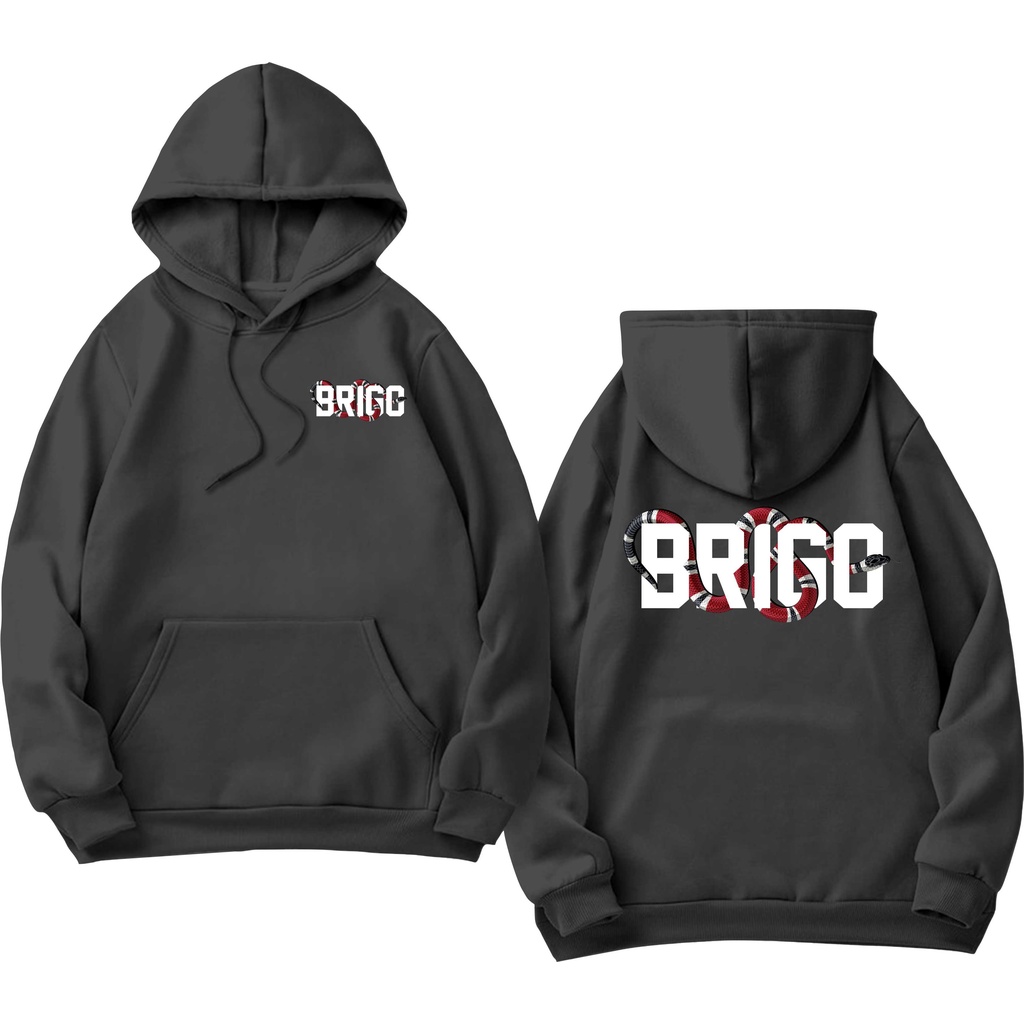 BRIGO Jumper Hoodie Snake II Sweater Hoodie BRIGO SNAKE Sablon DTF Fleece Cotton M-XXL (Pria &amp; Wanita) Free stiker&amp;Gantungan Kunci