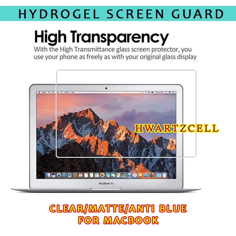 HYDROGEL SCREEN GUARD PROTECTOR FOR MACBOOK AIR/ PRO/ M1 ALL MACBOOK