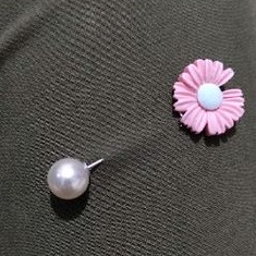 Bros Tusuk Tuspin Mutiara Bunga Clay Sunflower Pin Brooch Bros Hijab Pearl Flower