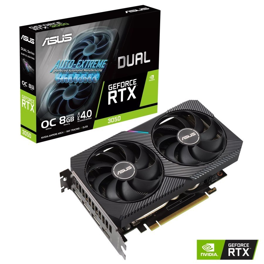 Vga Asus RTX 3050 RTX3050 Dual OC 8GB GDDR6 128-bit [DUAL-RTX3050-O8G]