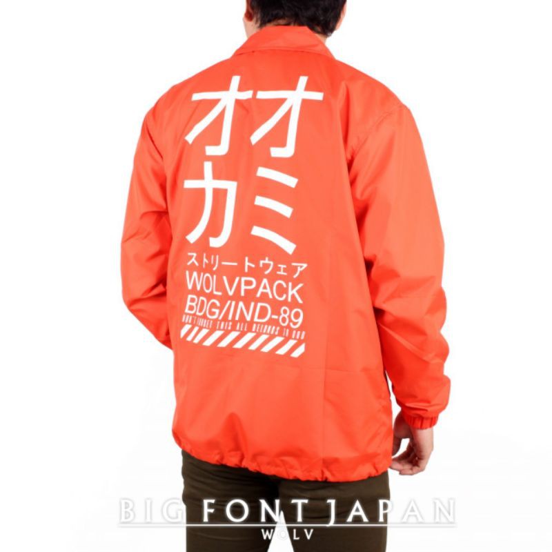 Coach jacket japan windbreaker jaket jepang taslan parasut 1000% original