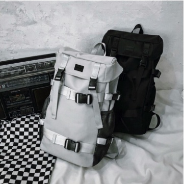 Tas Ransel Kanvas Distro Kain Pria Backpack Gaul Gaya Trendy Masa Kini 2022 Tas Sekolah Kuliah Hango