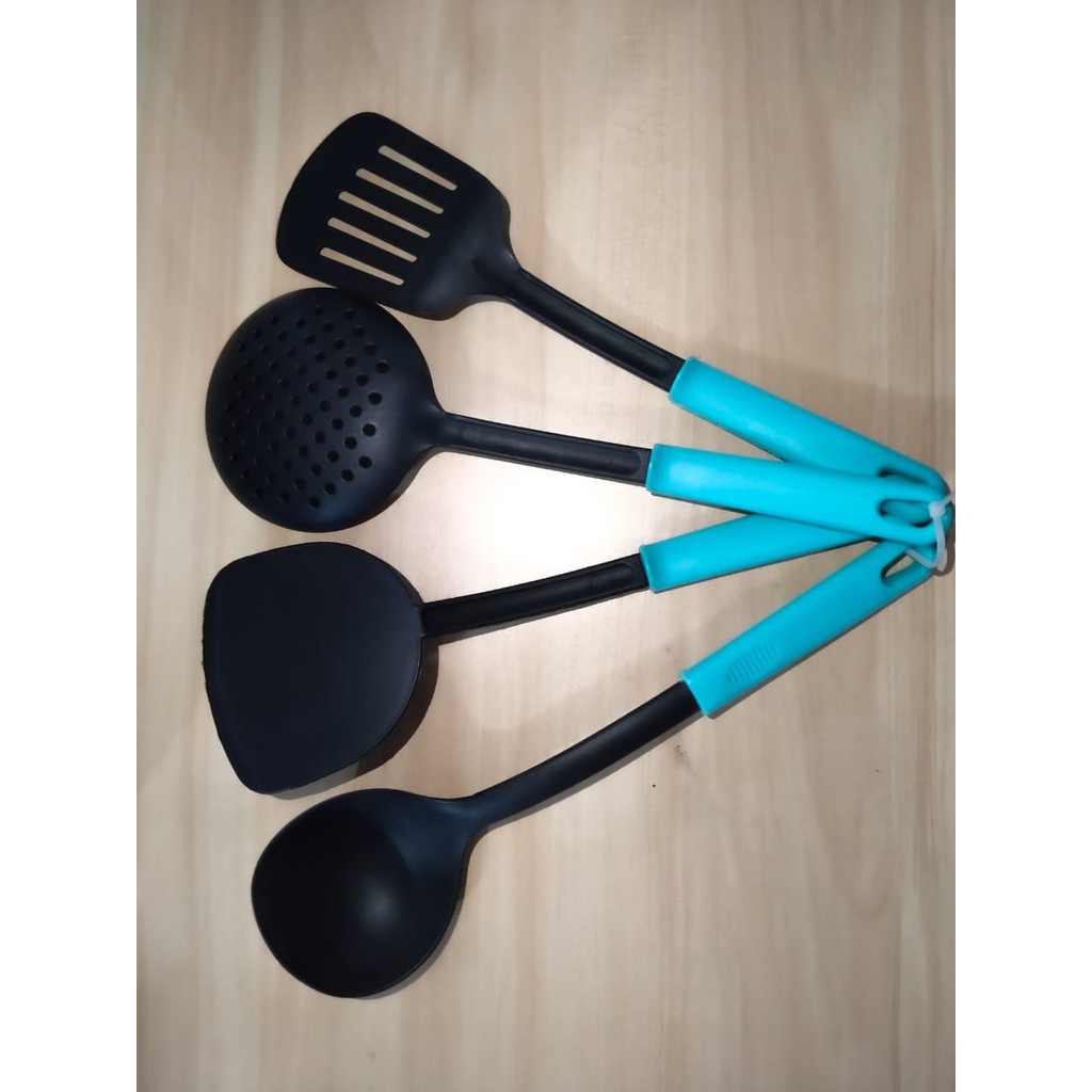 Kitchen tools irus dan sutil nylon set 4 pcs / SPATULA SUTIL ISI 4 / SUTIL