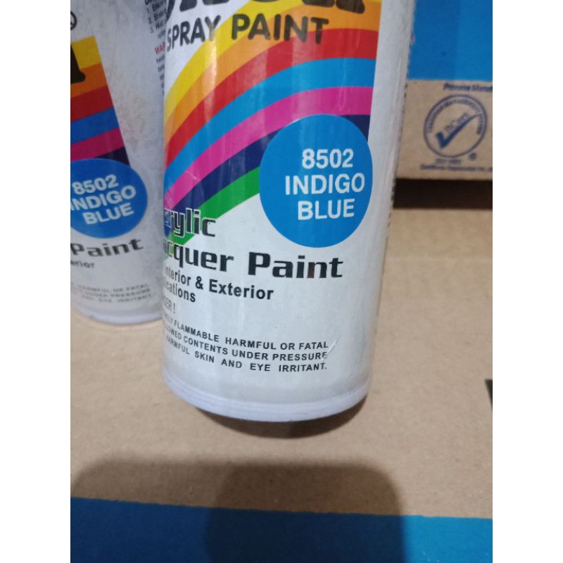 Pilok Pilox Cat Semprot Diton Indigo Blue 8502 Biru Nila 150cc Spray Paint