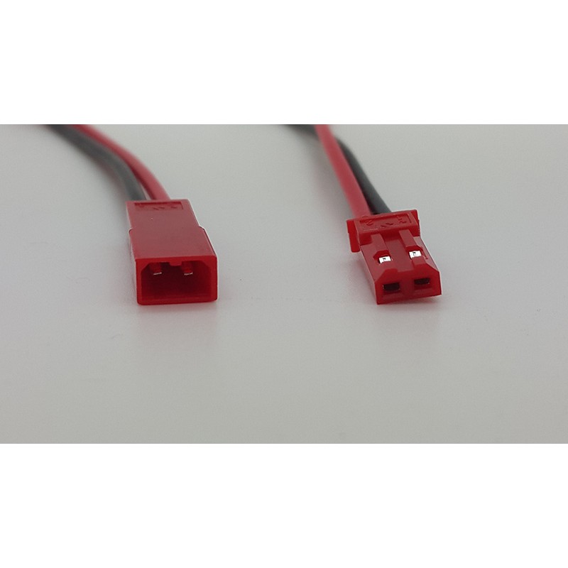 Socket merah JST kabel 2 pin ( male + female )