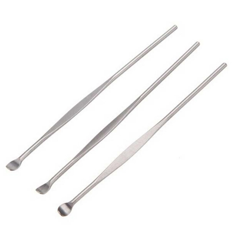 5pcs Alat Pembersih Telinga Bahan Stainless Steel