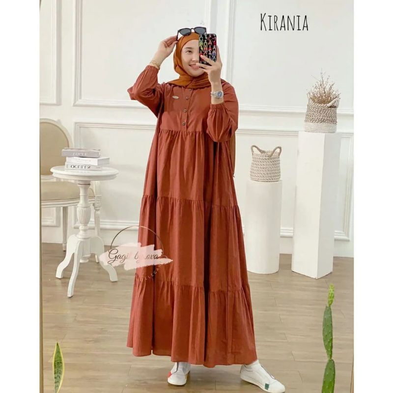 GAMIS SUSUN RAYON VISCOSE POLOS //JF872
