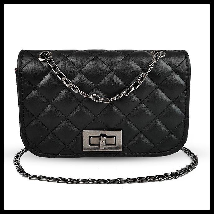 Beauty Gum Tas Selempang Jeannie Crossbody Black Baby
