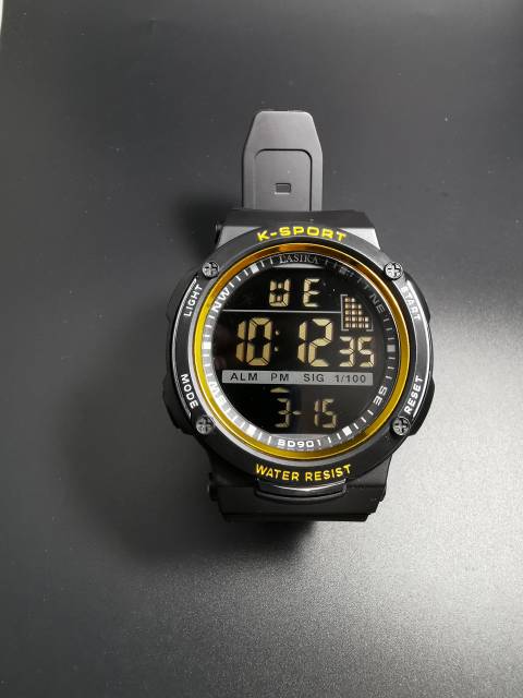 Jam tangan digital Sporty water Resist Lasika 901hitam