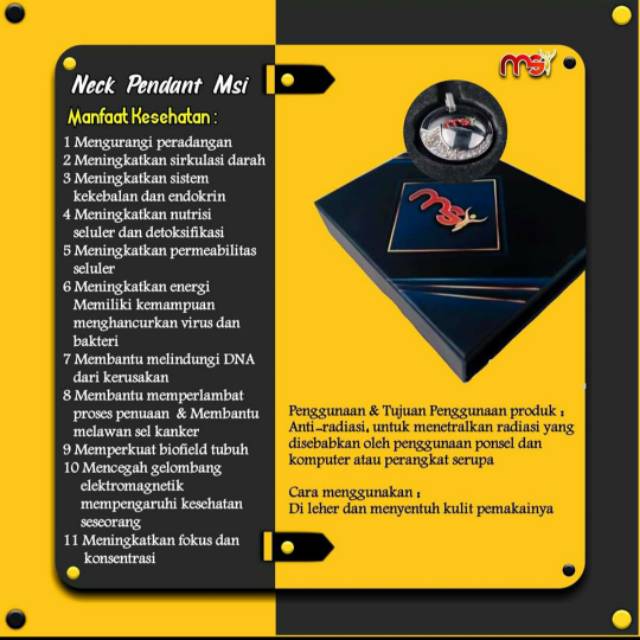 Kalung pendant msi..