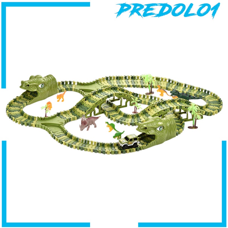 [PREDOLO1] Dinosaur Racing Track Toys Dinosaur Toys Kids Gift for Christmas Kids Boys