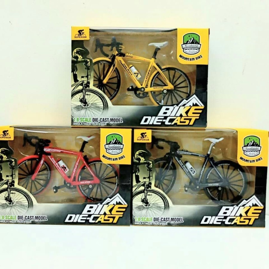 Miniatur Diecast Sepeda Gunung MTB Mini Finger Sepeda Skala 1:10 - Mainan Koleksi Miniatur Anak