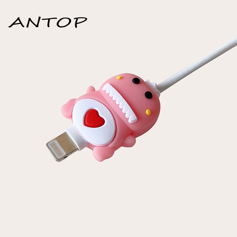 Lucu Kartun Kabel Pelindung Kabel USB Penggulung Organizer Cocok Untuk Semua Ponsel ANTOP