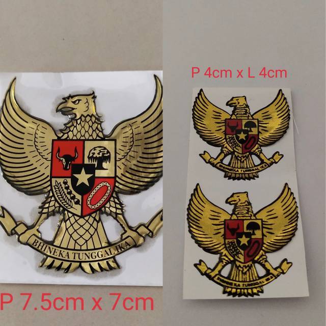 stiker emblem GARUDA INDONESIA 3D KUALITAS TERBAIK